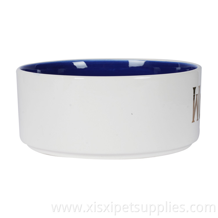 Wholesale Customizable OEM ODM Logo Sublimation Ceramic Pet Dog Bowl
